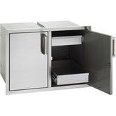 Premium Flush Double Doors with Dual Drawers - 30"